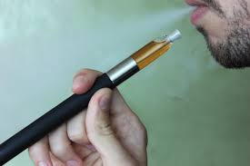man vaping